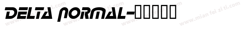 Delta Normal字体转换